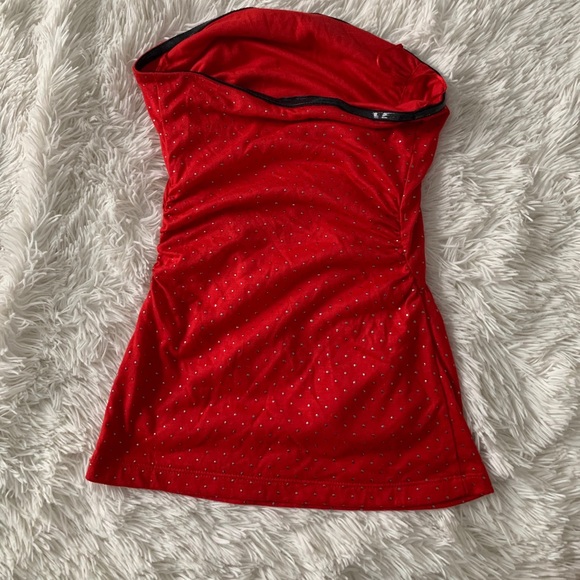 NWT Guess Dotted Tube Top Size XS - Picture 3 of 4